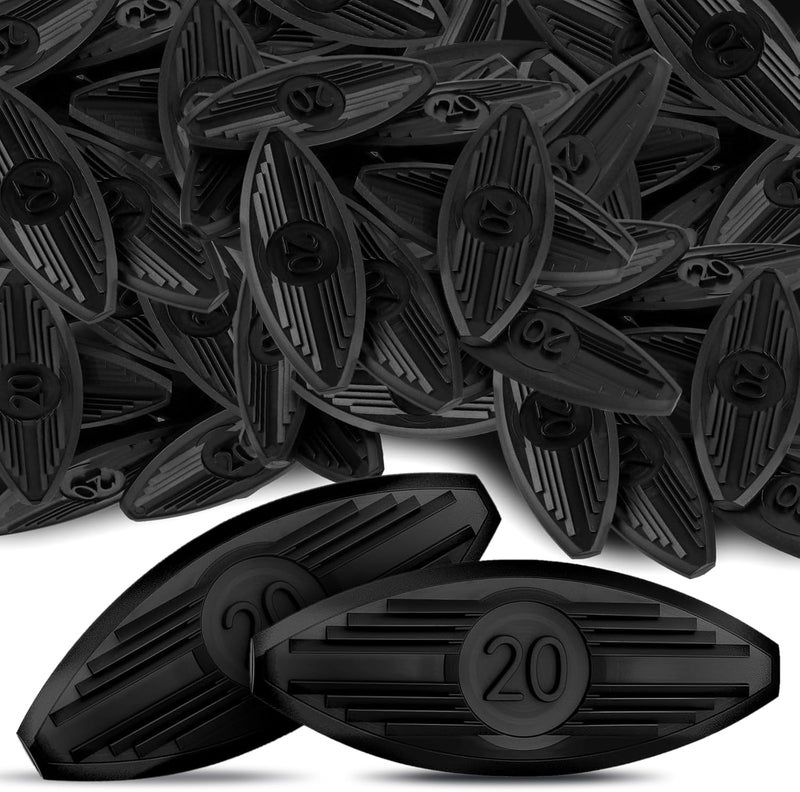 JYNTERPLAY 50 Pcs Plastic Biscuit Joiners Self Clamping Plate Joiner Tool Connectors for Woodworking Composite Deck Fixed Door and Furniture Framing Joinery Black - Image 1